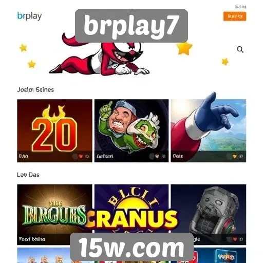 Variedade de jogos disponíveis no brplay7